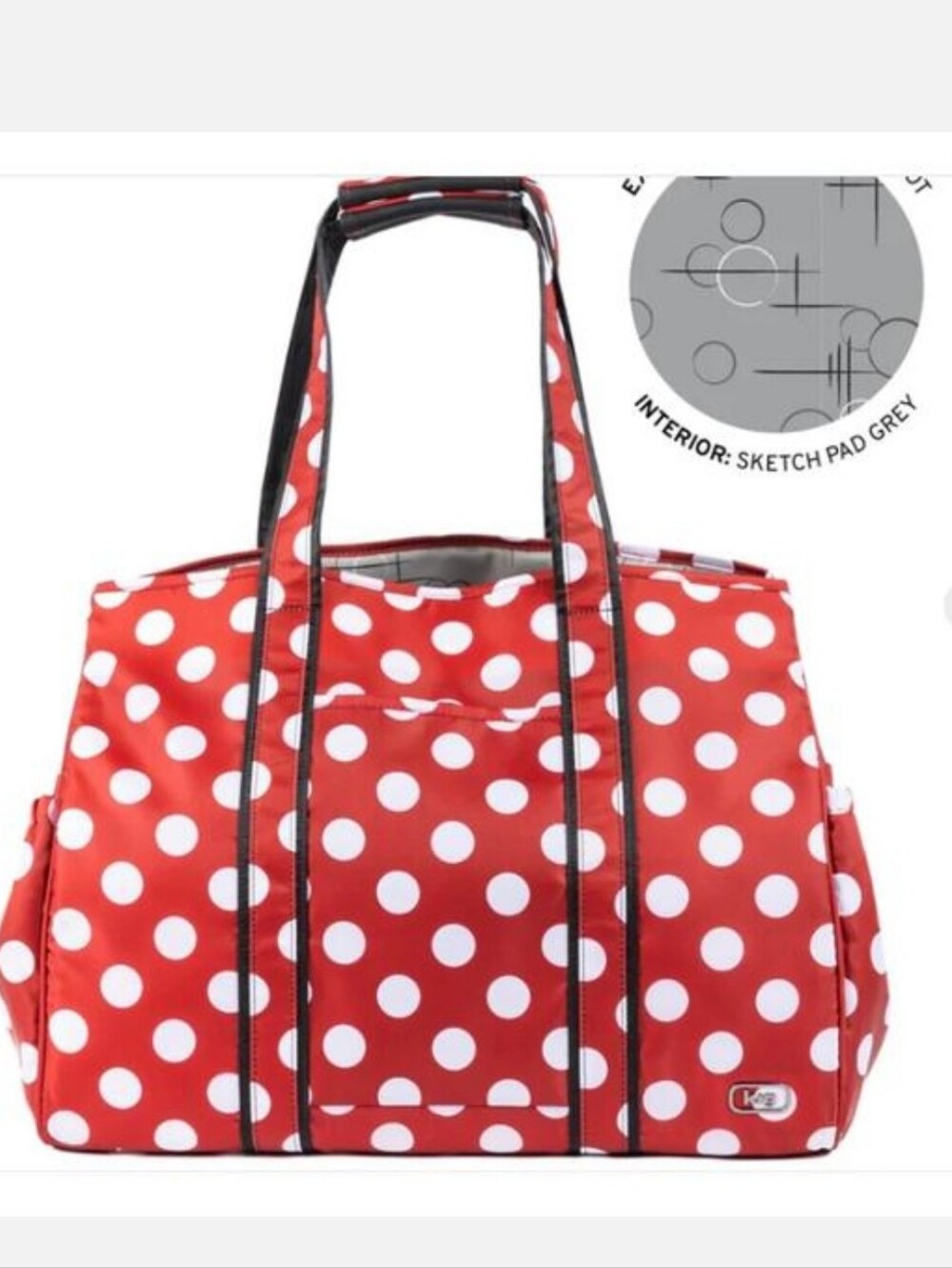 NWT Lug Minnie Mouse Jumbo Shopper Tote "Rover XL" Disney Collectible - Picture 6 of 9